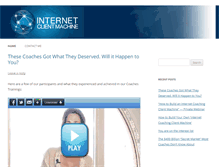 Tablet Screenshot of internetclientmachine.com